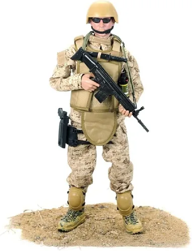 Miniatura 2 de Pipigirl Figura de acción de fuerzas especiales de 1/6 de 12 pulgadas, modelo de soldado flexible del equipo SWAT, para niños, adultos, sellos
