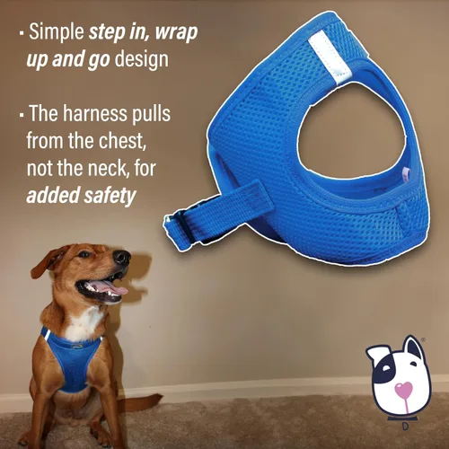 Miniatura 5 de Doggie Design Arnés para perro – Arnés para perro sin estrangulamiento, chaleco para perro, malla de poliéster, arnés para mascotas, diseño simple