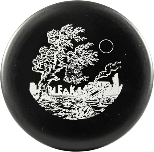 DOOMSDAY DISCS Bleak Disc Golf Putter recto en plástico de ración Negro