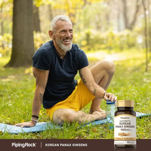 Miniatura 6 de Piping Rock Suplemento coreano de ginseng Panax 1500 mg 90 cápsulas Fórmula sin OMG y sin gluten