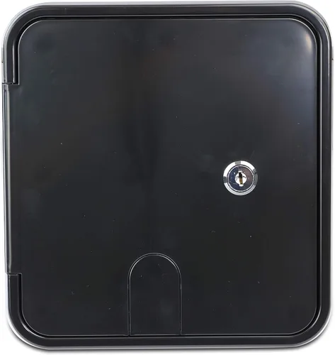 Miniatura 3 de Puerta de acceso eléctrica para puerta de acceso eléctrico para caravana, remolque, autocaravana, autocaravana, color negro