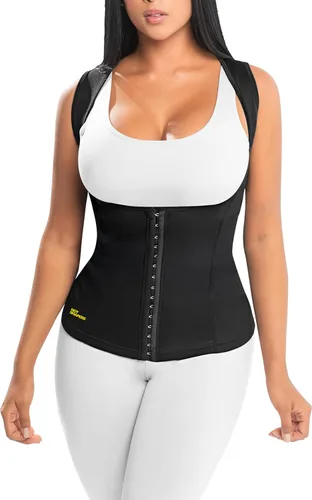 HOT SHAPERS Cami Hot Waist Cincher para mujer, entrenador de compresión y mejora del sudor para adelgazar la cintura y controlar el abdomen