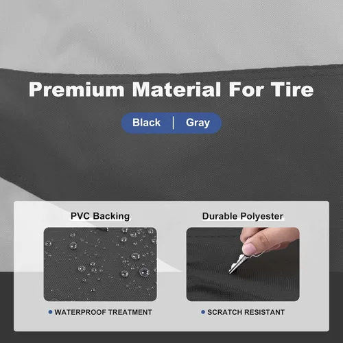 Miniatura 2 de Explore Land - Funda para neumáticos, 4 unidades para camionetas, SUV, remolque, cámper, vehículos recreativos - Protector de rueda resistente