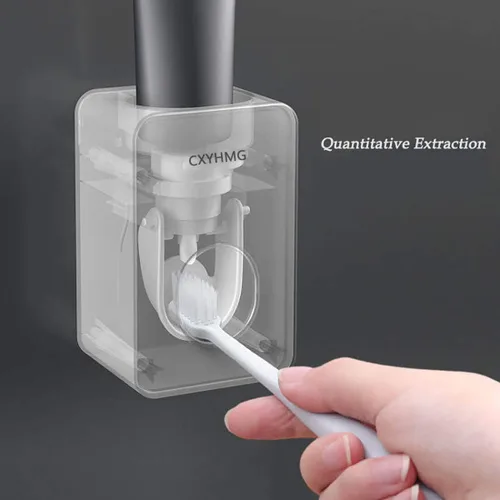 Miniatura 6 de Dispensador de pasta de dientes, 2 piezas dispensador automático exprimidor de pasta de dientes para niños y familia en la ducha, es accesorio