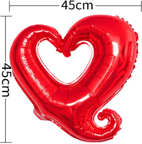 Miniatura 3 de Soochat Globos de corazón rojo, globo de helio de Mylar en forma de corazón para decoración de San Valentín, boda, fiesta, 10