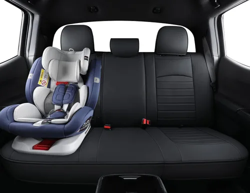 Miniatura 2 de LUCKYMAN CLUB Tacoma - Fundas de asiento de ajuste personalizado para Tacoma Crew Cab 2016-2023 con piel sintética (negro)