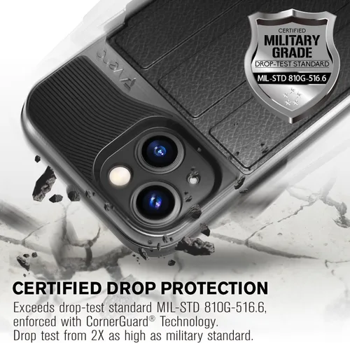 Miniatura 5 de VENA Funda tipo cartera compatible con Apple iPhone 13 Mini (5.4 pulgadas), vCommute (protección contra caídas de grado militar), funda de cuero