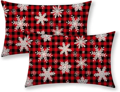 Miniatura 80 de AGAYNA Juego de 2 fundas de almohada decorativas con diseño de acuarela verde salvia para árbol de Navidad de 16 x 16 pulgadas, para sofá, invierno