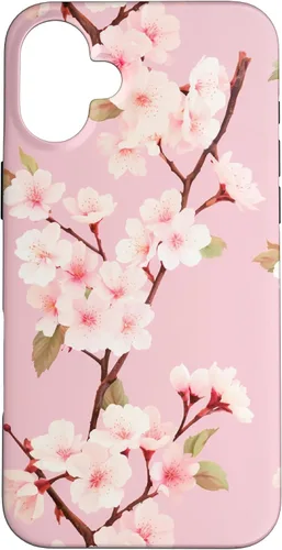 Miniatura 22 de Funda rosa pastel con patrón Japanese Cherry Blossom Floral Flower para iPhone 14 Pro