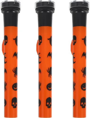 STOBOK Proyector de linterna de Halloween con patrón de fantasma de calabaza, linterna de mano para decoración de fiestas, luz aterradora segura