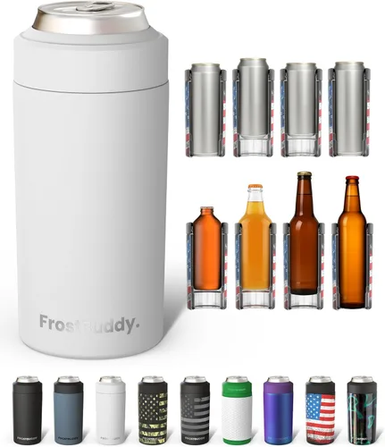 Miniatura 31 de Frost Buddy Universal Can Cooler - Fits all - Stainless Steel Can Cooler for 12 oz & 16 oz Regular or Slim Cans & Bottles - Stainless Steel