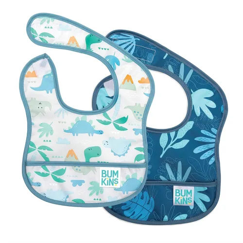 Miniatura 9 de Bumkins Baberos, para bebé niña o niño, bebé de 3 a 9 meses, esencial imprescindible para comer, alimentar, suministros de destete para bebés, tela