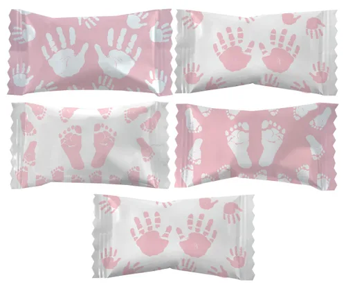 Miniatura 3 de The Dreidel Company Girl Fingers & Toes Buttermints, caramelos de menta, mentas después de la cena, sin grasa, envueltas individualmente (55 piezas)
