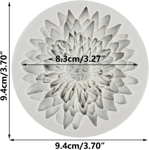 Miniatura 2 de Moldes de silicona de flores de crisantemo para decoración de tartas, decoración de cupcakes, chocolate, goma de mascar, arcilla polimérica