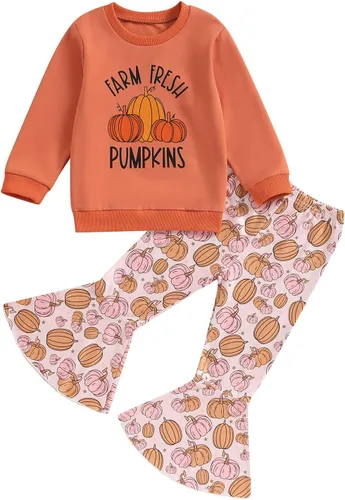 Miniatura 36 de Traje de Halloween para bebé niña, manga larga, cuello redondo, letras de fantasma, parte superior con estampado de fantasma, parte inferior
