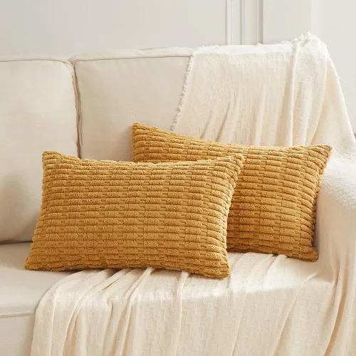 Miniatura 30 de Fancy Homi - Paquete de 2 fundas de almohada decorativas estilo bohemio de 16 x 16 pulgadas para sala de estar, sofá, cama, funda de cojín cuadrada