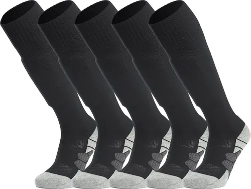 Miniatura 8 de APTESOL - Calcetas de fútbol hasta la rodilla (paquetes de 1/3/5) Calcetas acojinadas para niños, jóvenes, adultos, para equipos deportivos OTC