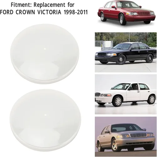 Miniatura 3 de Lente de cúpula redonda, 2 lentes de cubierta de luz de cúpula de ticket de 5 pulgadas 77‑570 de repuesto para CROWN VICTORIA 1998‑2011
