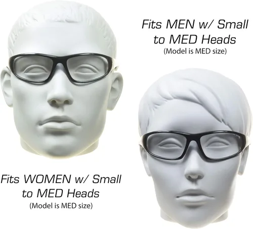 Miniatura 2 de proSPORT Lentes de seguridad bifocales con lente transparente Z87 con lectores para hombres y mujeres