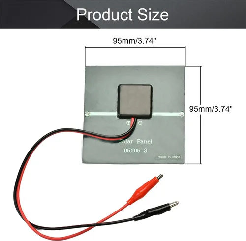 Miniatura 2 de Fielect 1.5V 0.7W policristalino mini módulo de panel solar DIY para juguetes ligeros cargador 10.630x2.165 in, 1pcs