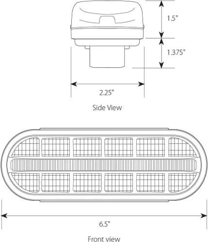 Miniatura 5 de GG Grand General 74850 Luz sellada (Oval Prime Spyder Amber 14 LED)
