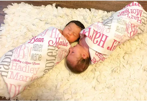 Miniatura 11 de NAZENTI Manta de regalo para bebé, manta de bebé personalizada con nombre, manta personalizada para niña, regalo para niñas, hija de cumpleaños