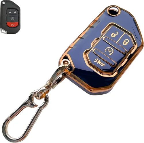 Miniatura 17 de Compatible con funda para llavero Chevy con llavero – Funda de TPU suave negra para Chevy Equinox Impala Malibu Camaro Cruze Sonic Terrain 5 botones