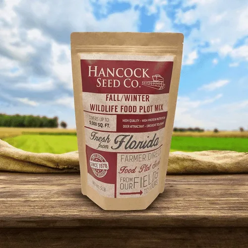 Miniatura 5 de Hancock - Semillas de parcela de alimentos de otoño e invierno para ciervos y caza, alta proteína, mezcla de germinación rápida, bolsa de 40 libras