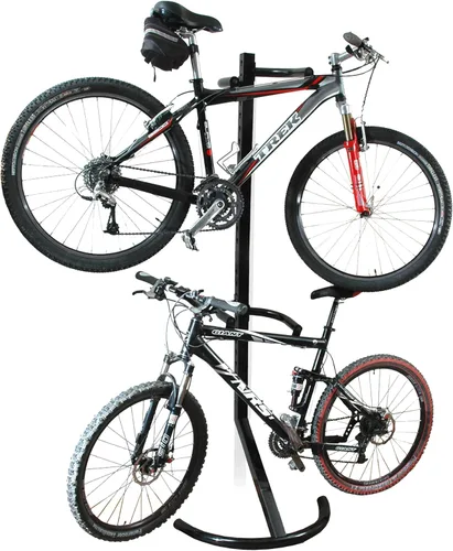 Soporte Pro Plus para bicicletas - Soporte telescópico resistente con bandeja de herramientas, abrazaderas giratorias y vástago de manillar