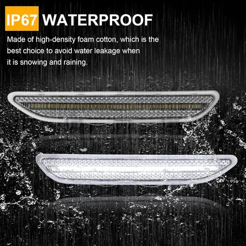 Miniatura 5 de Luces reflectoras LED para parachoques delantero de repuesto para 2004-2006 Serie 3 E46 2D Coupe Convertible, 316i 318i 320i 325i 325Ci 330i 330Ci