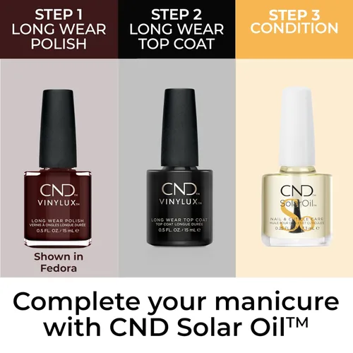 Miniatura 5 de CND Vinylux - Esmalte de uñas marrón de larga duración, color resistente al brillo y al astillado, 0.5 onzas líquidas Toffee Talk #428