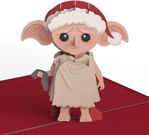 Miniatura 2 de Lovepop Harry Potter Dobby - Tarjeta desplegable de Navidad para ella y él, tarjetas de felicitación 3D de vacaciones para niños, niñas, hombres