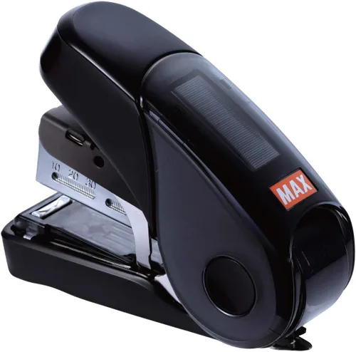MAX, MXBHD10FL3BK, Mini grapadora plana, 1 cada una, negro, 2.6 x 1.1 x 3.3 pulgadas