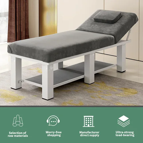 Miniatura 2 de Cama de masaje ajustable cama de spa cama facial, se puede utilizar como mesa de terapia física para masaje de mesa facial en casa, superficie