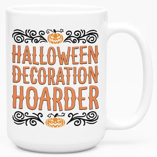 Miniatura 71 de LookHUMAN Taza de Café de Halloween – Halloween Is Meowgical Tazas, Taza de Café Espeluznante Idea de Regalos de Taza, 15 Onzas 10-Blanco