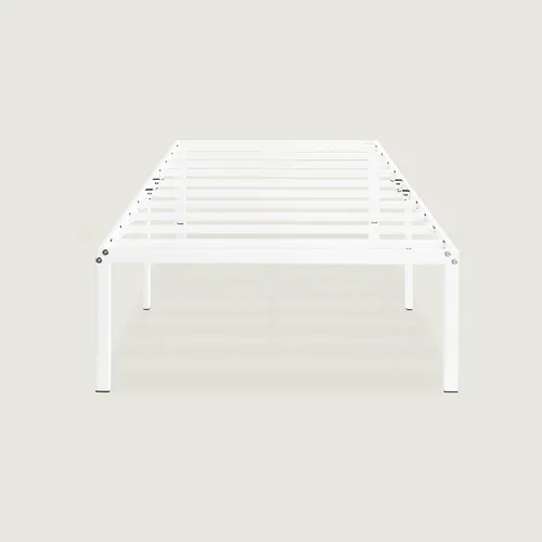 Miniatura 10 de Best Price Mattress - Base de cama metálica de 16 pulgadas, con listones de acero de alta resistencia, color blanco, tamaño individual