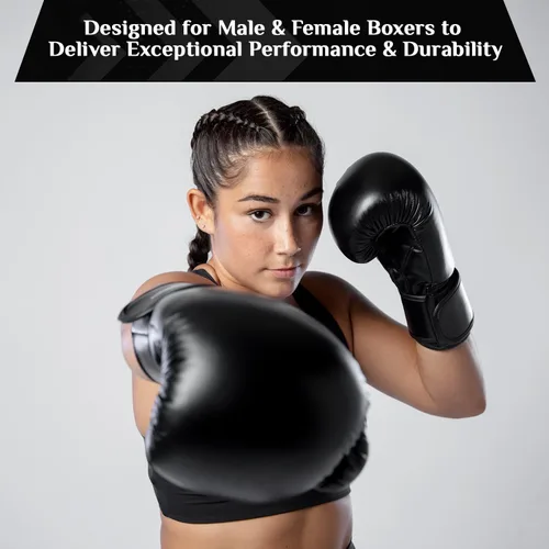Miniatura 3 de Athllete Guantes de boxeo duraderos y cómodos para hombres y mujeres, acolchado extra grueso para boxeadores principiantes y entrenamiento físico