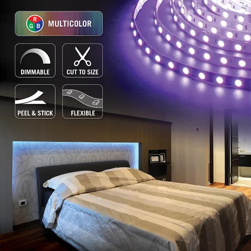 Miniatura 4 de Armacost Lighting RibbonFlex Home 614250 - Cinta de luz LED multicolor (60 ledes/metro, 32,8 pies (32.8 ft)