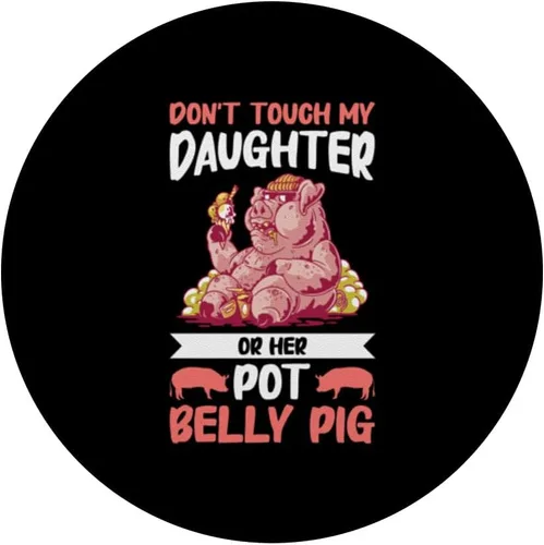 Miniatura 3 de Pot Belly Pig Parent Mini Pig Caretaker PopSockets Adhesive PopGrip