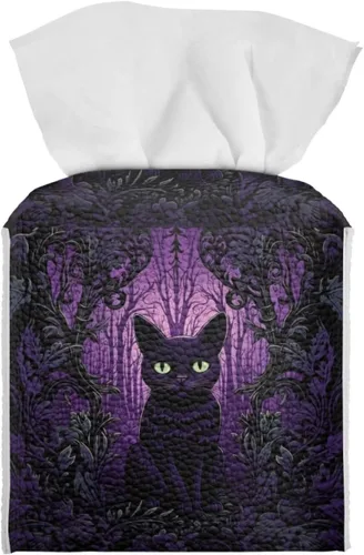 Miniatura 22 de 250th Anniversary Square Tissue Box Cover Pu Leather Tissue Holder Facial Paper Cover Waterproof Toilet Paper Holder for Bathroom Bedroom Modern