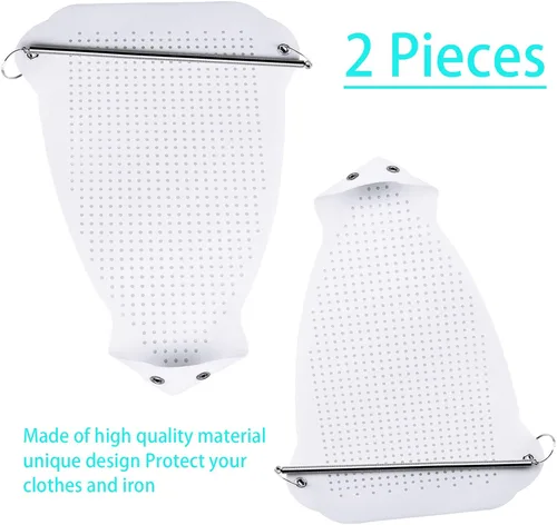 Miniatura 2 de FQTANJU 2 piezas de funda para zapatos de planchado, accesorios de planchado, suela de hierro, herramienta de asistente de hierro eléctrico