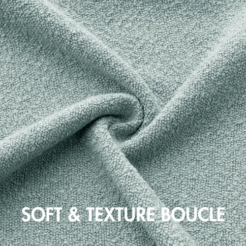 Miniatura 2 de MIULEE Funda de almohada texturizada con diseño de boucle, color azul aguamarina, funda de almohada lumbar sólida, decorativa de primavera, suave
