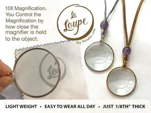 Miniatura 19 de by Wendra Collar con aumento, elementos naturales para aumentar la visión y la energía. ¡Deja tus lentes de lectura en casa! La Loupe