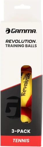 GAMMA Sports Revolution - Pelota de espuma, velocidad reducida, gran tamaño, rebote medio, pelotas de tenis de entrenamiento y práctica para niños y