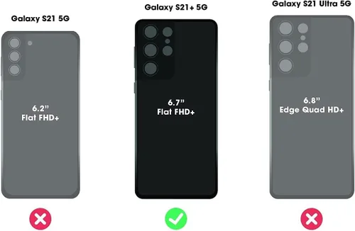 Miniatura 2 de OtterBox Defender - Funda de repuesto para Samsung Galaxy S21 Plus (no S21/FE/S21 Ultra), embalaje no minorista, color negro