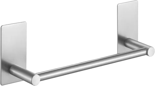 Miniatura 22 de KES Toallero de baño autoadhesivo de 24 pulgadas, no requiere taladro, para colgar toallas de baño, soporte para toallas de baño, acero inoxidable