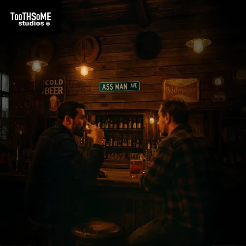 Miniatura 2 de Ass Man Ave - Letrero divertido de calle de 16 x 4 pulgadas, decoración de bar de humor inapropiado para el hogar y la universidad (AssManAveStreet)