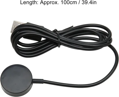 Miniatura 3 de Cargador de reloj inteligente para 1 2 3, USB Smartwatch Cable de carga Dock Charger Stand. (negro)