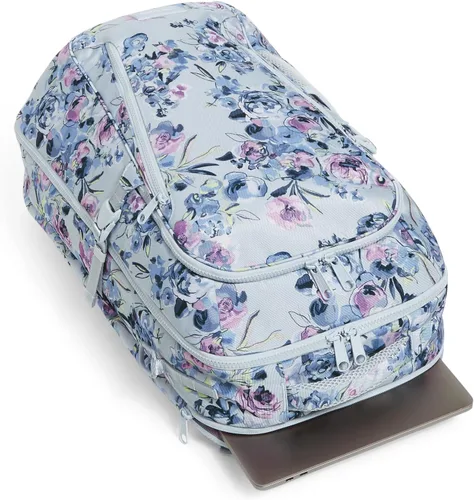 Miniatura 2 de Vera Bradley Mochila plana reciclada Lighten Up Reactive Lay para mujer, Ramo recién cortado, talla única