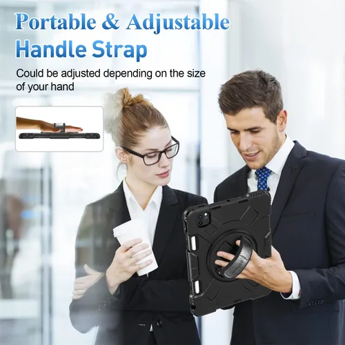 Miniatura 7 de SUPFIVES Funda para iPad Pro de 11 pulgadas (4ª generación), de silicona a prueba de golpes, de grado militar, para iPad Pro 11 de 4ª/3ª/2ª Negro
